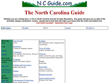 Tablet Screenshot of ncguide.com